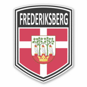 Nationales Frederiksberg Dänemark Sticker