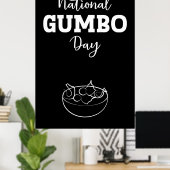 Nationales Gübo-Day-Zeichen Poster (Heimbüro)