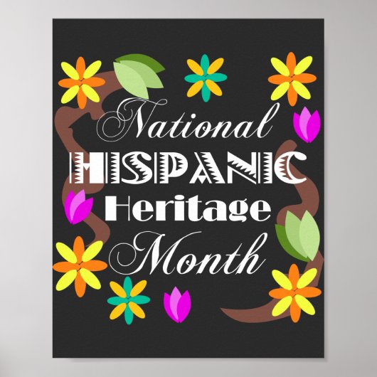 Nationales Hispanic Heritage Montag Poster (Vorne)