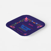 Nationales hispanisches Erbe Geburtstag farbenfroh Pappteller (Gewinkelt)