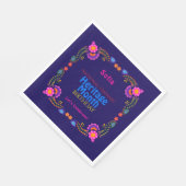 Nationales hispanisches Erbe Geburtstag farbenfroh Serviette (Ecke)