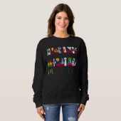 Nationales hispanisches Erbe Monat 7 Sweatshirt (Vorne ganz)