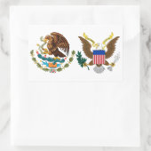 Nationales hispanisches Erbe Monat - Adler Rechteckiger Aufkleber (Tasche)