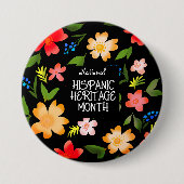 Nationales HISPANISCHES ERBE MONAT Button (Vorderseite)