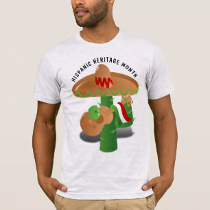 Nationales hispanisches Erbe Monat - Kaktus T-Shirt