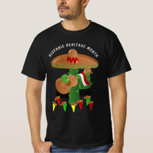 Nationales hispanisches Erbe Monat - Kaktus T-Shirt