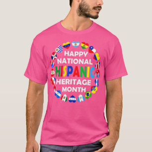 Nationales hispanisches Erbe Monat Latino Alle Län T-Shirt