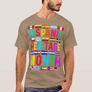 Nationales hispanisches Erbe Monat Latino Alle Län T-Shirt