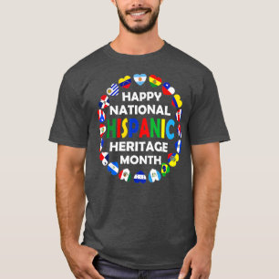 Nationales hispanisches Erbe Monat Latino Alle Län T-Shirt