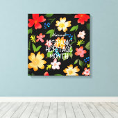 Nationales HISPANISCHES ERBE MONAT Leinwanddruck (Insitu (Holzboden))