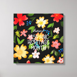 Nationales HISPANISCHES ERBE MONAT Leinwanddruck