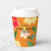 Nationales HISPANISCHES ERBE MONAT Pappbecher (Vorderseite)