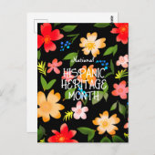 Nationales HISPANISCHES ERBE MONAT Postkarte (Vorne/Hinten)