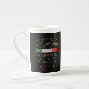 NATIONALES HISPANISCHES ERBE MONATLICHE GESTALTUNG PORZELLANTASSE