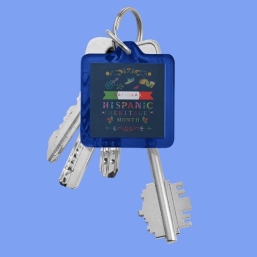 NATIONALES HISPANISCHES ERBE MONATLICHE GESTALTUNG SCHLÜSSELANHÄNGER