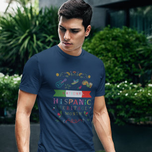NATIONALES HISPANISCHES ERBE MONATLICHE GESTALTUNG T-Shirt