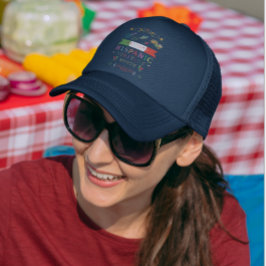 NATIONALES HISPANISCHES ERBE MONATLICHE GESTALTUNG TRUCKERKAPPE