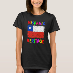 Nationales hispanisches Kulturerbe Monat Chile Lat T-Shirt