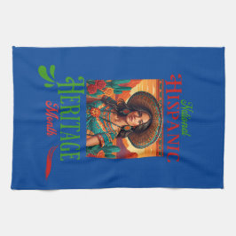 Nationales hispanisches Kulturerbe Monat Geschirrtuch