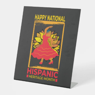 Nationales hispanisches Kulturerbe Monat Sockelschild