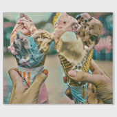 Nationales Ice Cream Day-Geschenk Geschenkpapier (Flach)