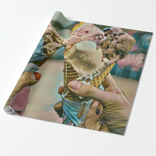 Nationales Ice Cream Day-Geschenk Geschenkpapier (Ungerollt)