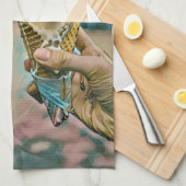 Nationales Ice Cream Day-Geschenk Geschirrtuch (Viertel Falte)