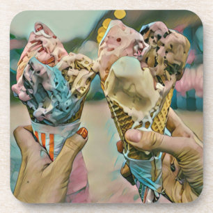 Nationales Ice Cream Day-Geschenk Getränkeuntersetzer