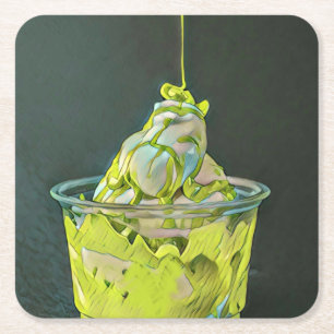 Nationales Ice Cream Day-Geschenk Rechteckiger Pappuntersetzer