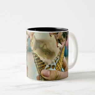 Nationales Ice Cream Day-Geschenk Zweifarbige Tasse
