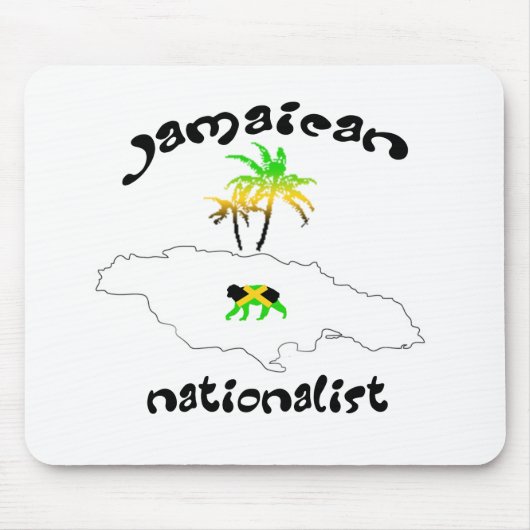 Nationales Jamaikanisches Logo Mousepad (Vorne)