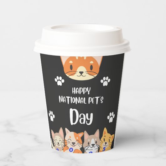 Nationales Lieblingsfest 20. Februar 2025 Pappbecher (Vorderseite)