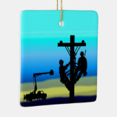 Nationales Lineman Appreciation Day Ornament (Rechts)
