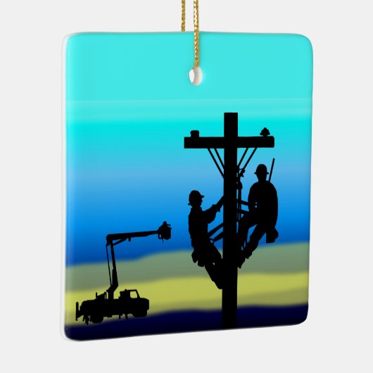Nationales Lineman Appreciation Day Ornament (Rechts)