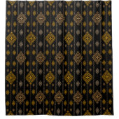 Nationales Muster Boho Kultur Ethnic Design Duschvorhang (Vorderseite)