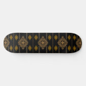 Nationales Muster Boho Kultur Ethnic Design Skateboard (Horizontal)