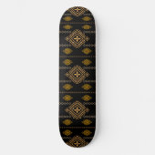 Nationales Muster Boho Kultur Ethnic Design Skateboard (Vorderseite)