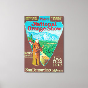 Nationales orange ShowPoster #1 Leinwanddruck