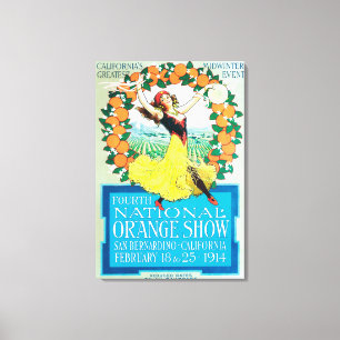 Nationales orange ShowPoster #2 Leinwanddruck