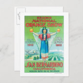 Nationales Orange-ShowPoster #4 Postkarte (Vorne/Hinten)