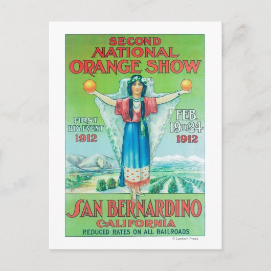 Nationales Orange-ShowPoster #4 Postkarte (Vorderseite)