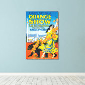 Nationales Orange-ShowPoster #5 Leinwanddruck (Insitu (Holzboden))