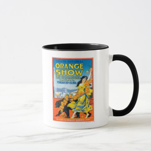 Nationales Orange-ShowPoster #5 Tasse (Rechts)