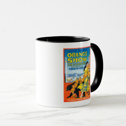 Nationales Orange-ShowPoster #5 Tasse (VorderseiteRechts)