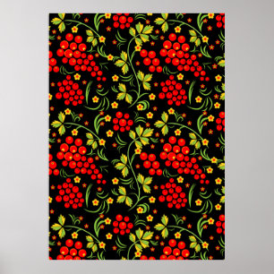 Nationales russisches Muster Poster