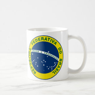 Nationales Siegel Brasiliens Kaffeetasse