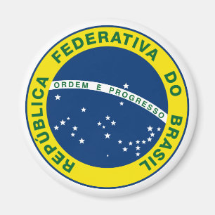 Nationales Siegel Brasiliens Magnet
