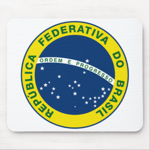 Nationales Siegel Brasiliens Mousepad