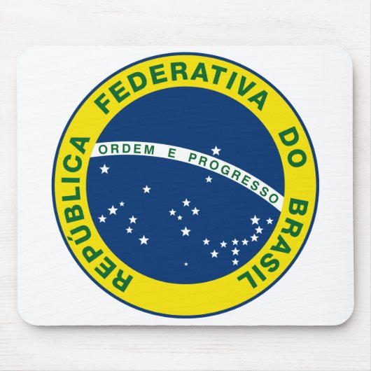 Nationales Siegel Brasiliens Mousepad (Vorne)