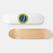 Nationales Siegel Brasiliens Skateboard (Horizontal)